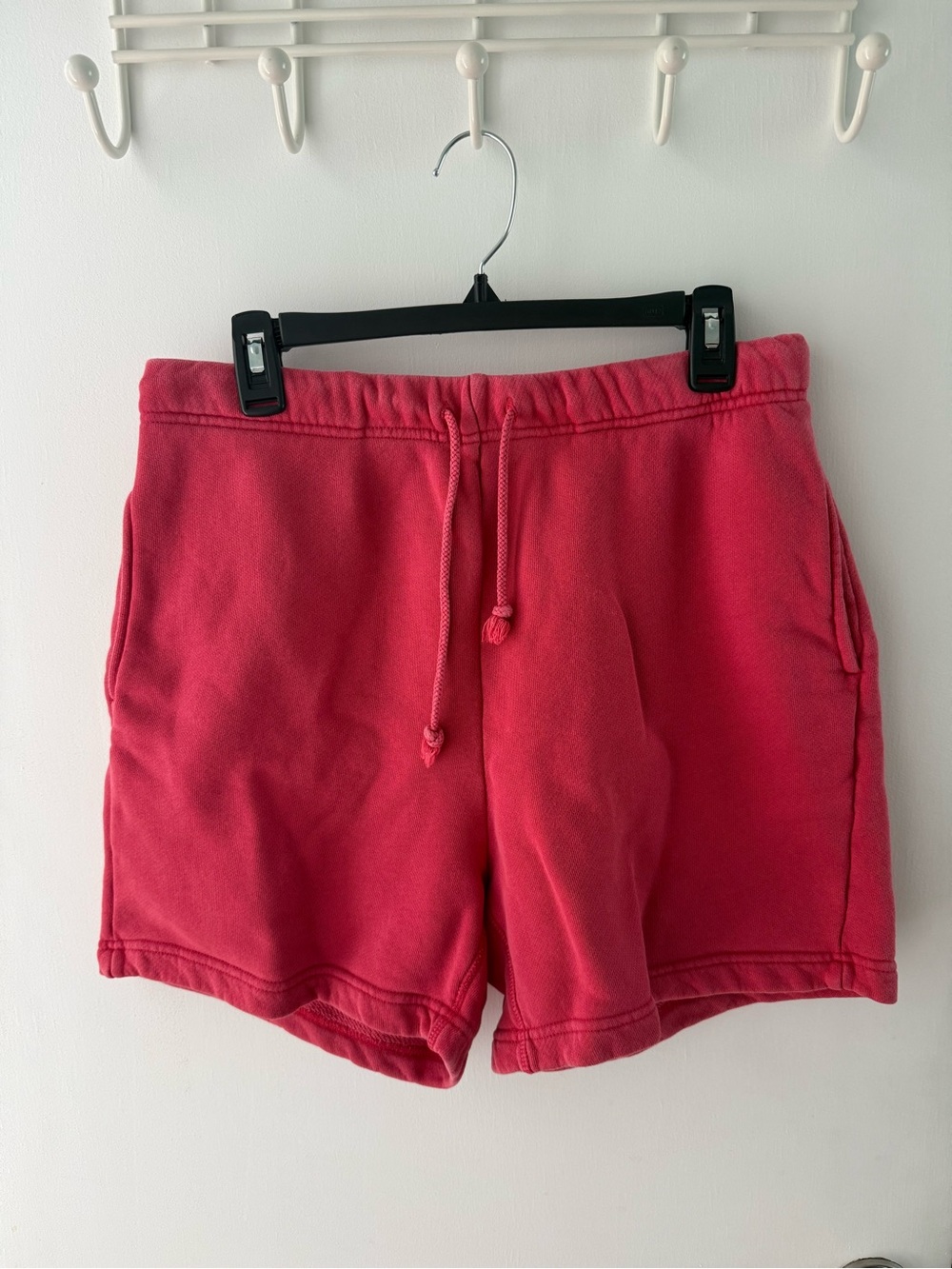 Elwood Red Terry Sweat Shorts Size M